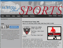Tablet Screenshot of morvenparksports.org